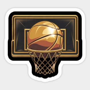 College basketball gold Sticker